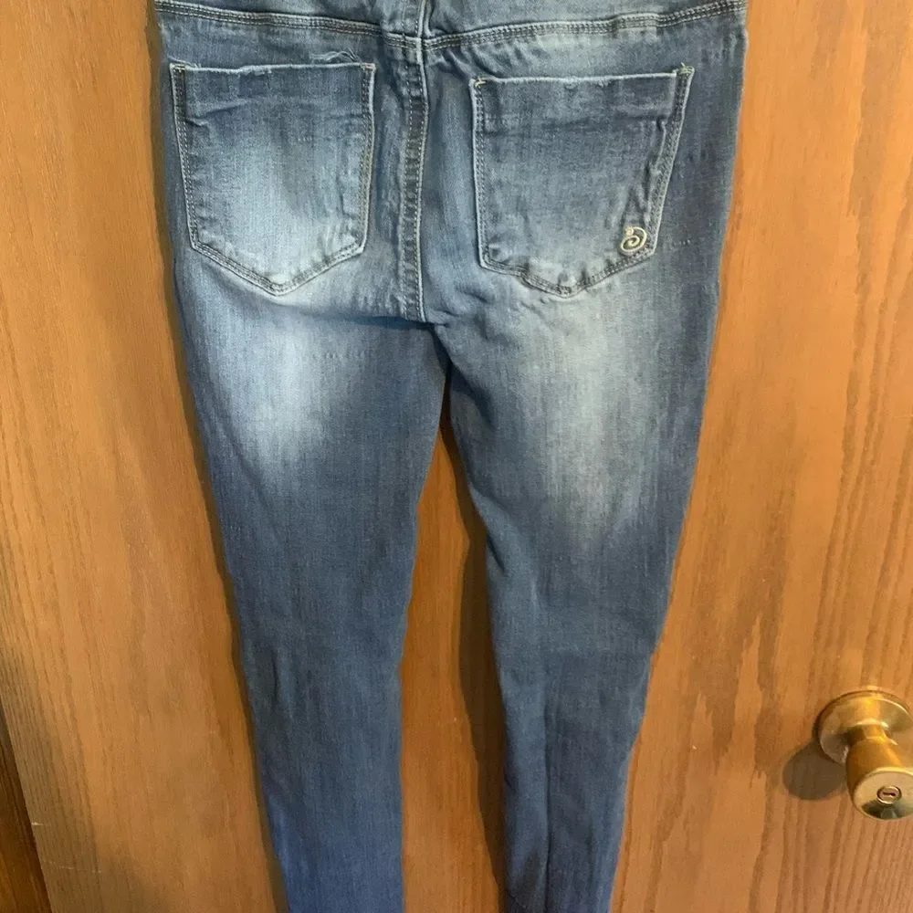 Indigo Rein distressed jeans size 0 - Picture 2 of 3